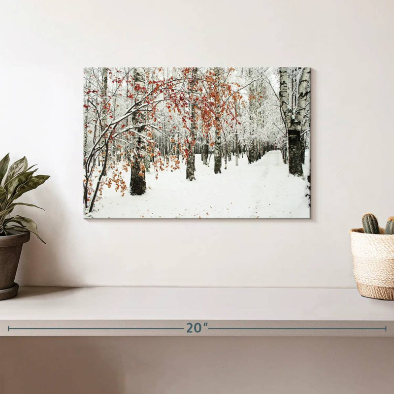 Alvord Frosty Birch Forest, H 8 po x l 12 po