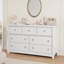 Commode de rangement autoportante en bois à 7 tiroirs de 54 po de largeur-1140796079