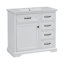Meuble-lavabo 36 po avec lavabo, lavabo en céramique, 2 tiroirs basculants, charnières de porte à fermeture en douceur