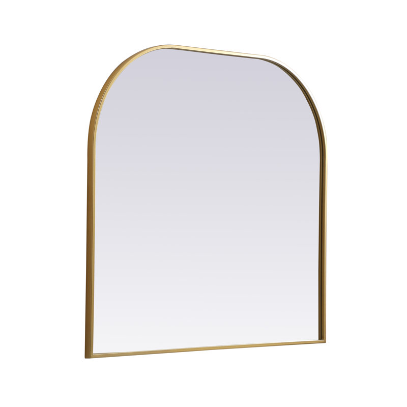 Miroir mural Sabine, Laiton, 34 po x 42 po