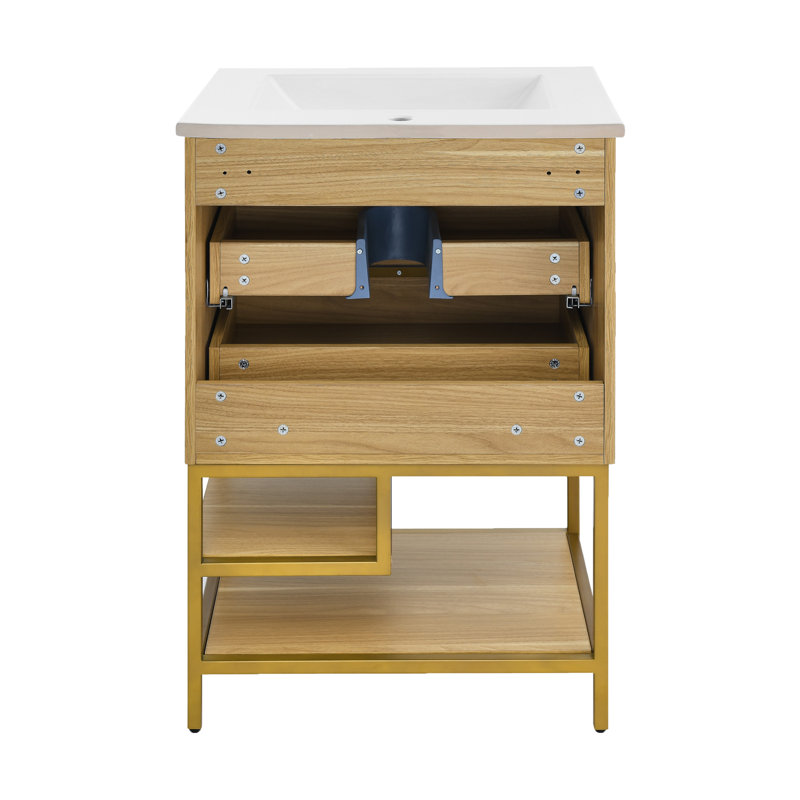 Meuble-lavabo 24 po Carre