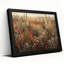 Art mural sur toile fleurs blanches et herbes hautes dans des tons terreux-133052598
