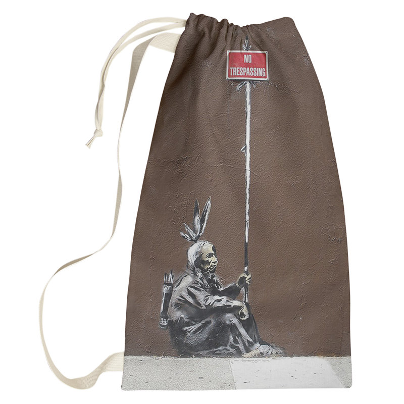 Fabric Laundry Bag with Handles, Small (29" H x 18" W x 1" D)