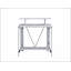 Bureau Nypho avec ports USB modernes et rangement spacieux, parfait pour la maison ou le bureau