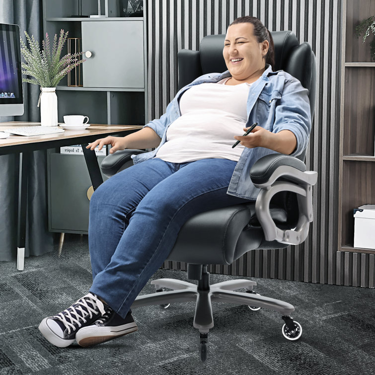 Heavy Duty Best Desk Chair For Obese Extra Wide Big Tall Leather