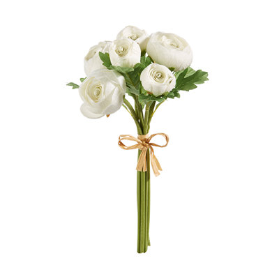 Ensemble de renoncules blancs 11 "Real Touch 11"