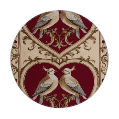French Brown Indoor and Outdoor Area Rug
