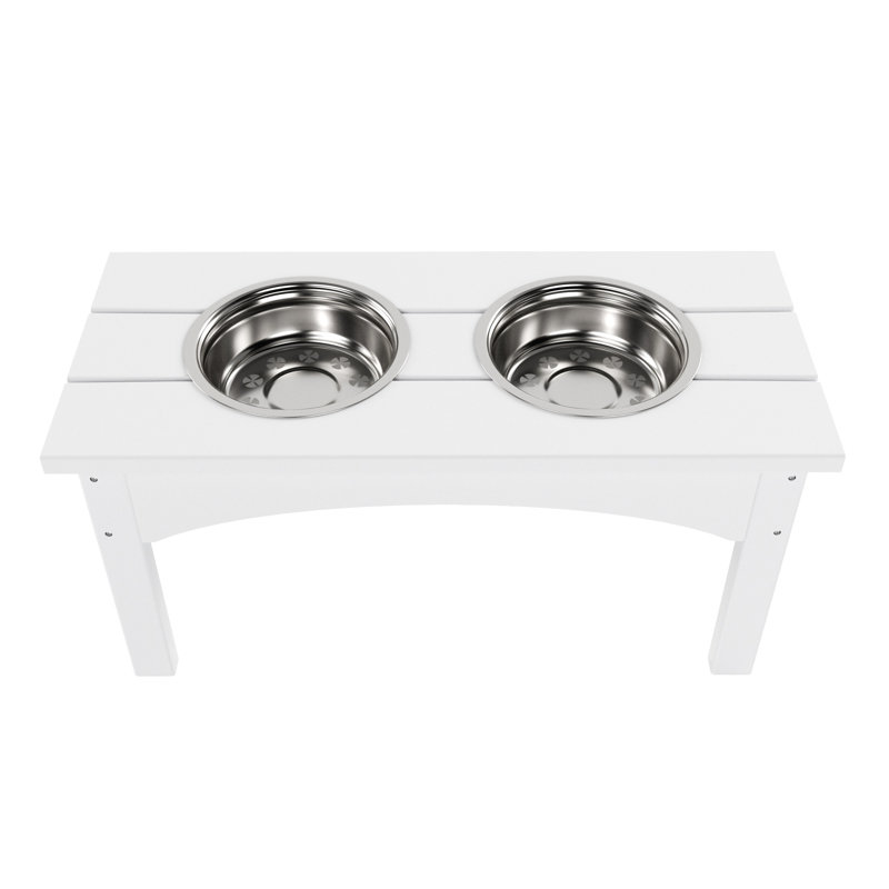 Mangeoire double Hadburg, Blanc
