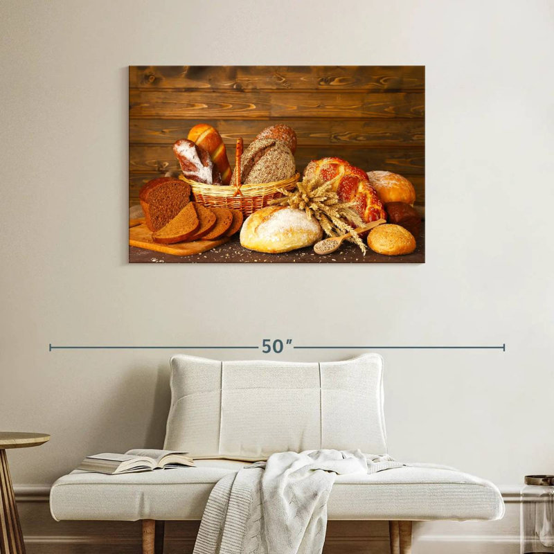 Bread Assortment Canvas Print, 26" H x 39" W x 1.25" D
