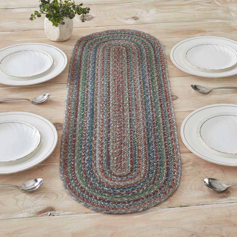 Tapis de couloir Milja, L 36 po x l 12 po, Vert