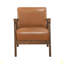 Chaise d'appoint rembourrée en similicuir 1 pièce