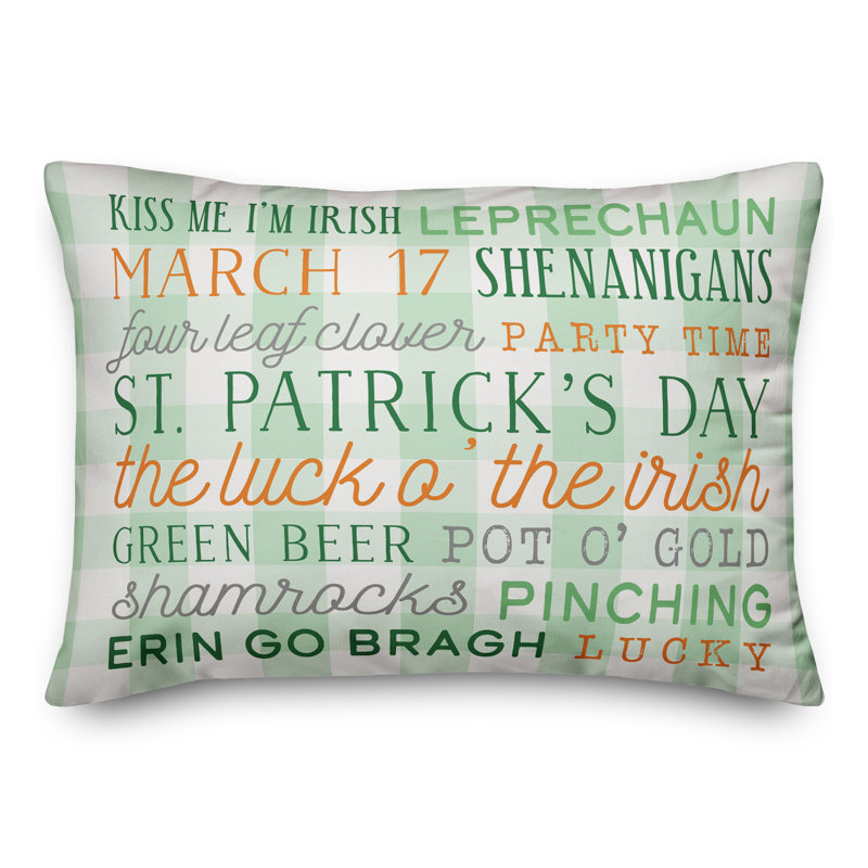 Spun Polyester Reversible Throw Pillow