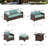Argyri 9 - Person Patio Conversation Set with Cushions-86753480