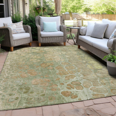 Tapis intérieur / extérieur Xhevrie lavable à la machine