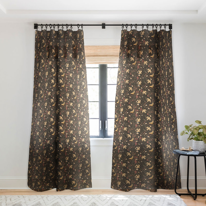 Ensemble de 2 rideaux transparents Avenie Secret Garden VII, L 50 po x L 108 po