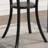 Biony 36" Round Espresso Finish Bar Table Nail Head Trim