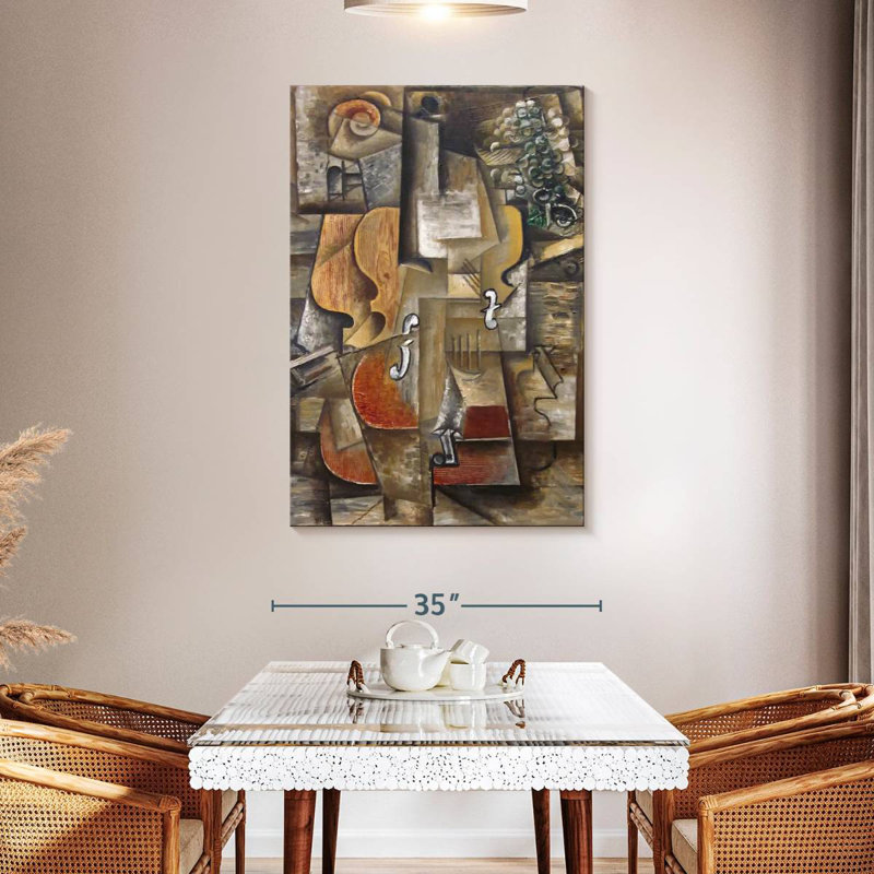 Avery Violin And Grapes, 48" H x 32" W