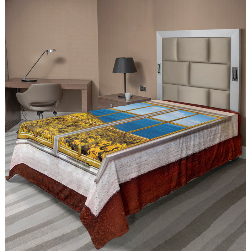 Drap de plage Ambesonne, Drap plat pour lit simple