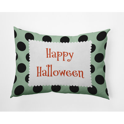 Polka Dots Outdoor Reversible Throw Pillow
