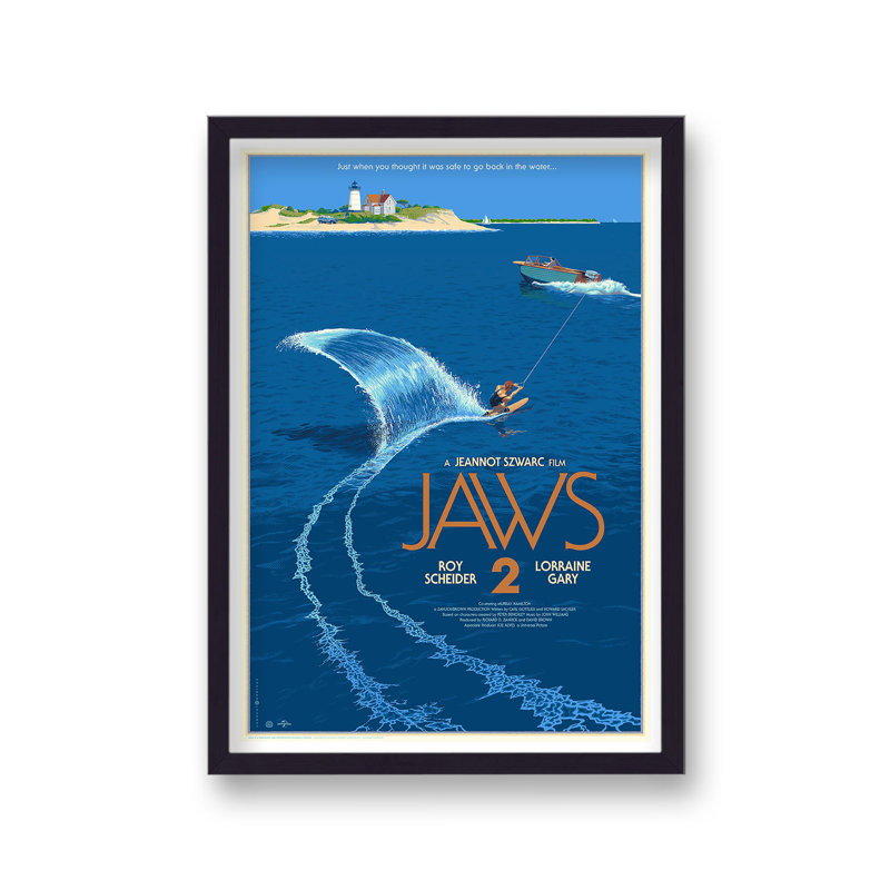 Jaws 2 Reimagined Movie - Single Picture Frame Print