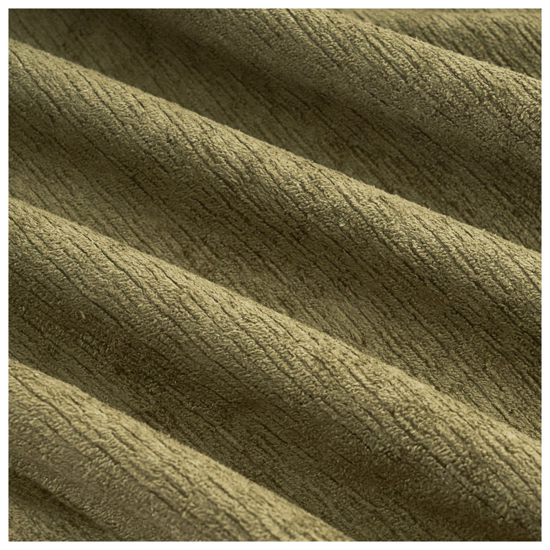 Canapé modulaire vert - canapé en forme de L avec repose-pieds mobile, siège profond en chenille confortable