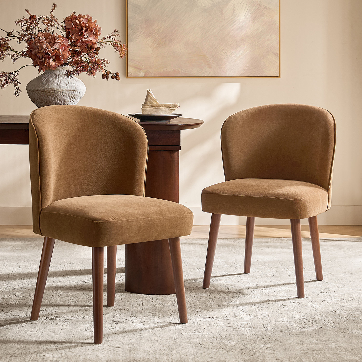 Davia Dining Chair, Caramel