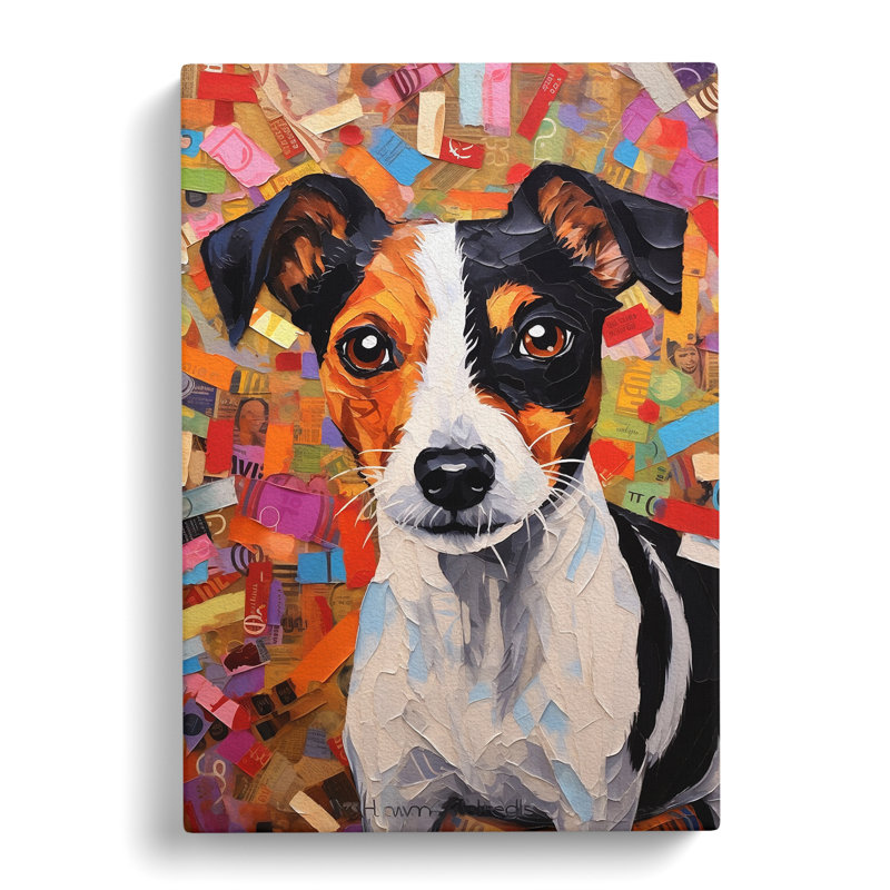 Jack Russell Dadaism No.3 - No Frame Print, 76cm H x 50cm W x 3cm D