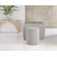 20" Mantra Carrara Stone Top Side Table