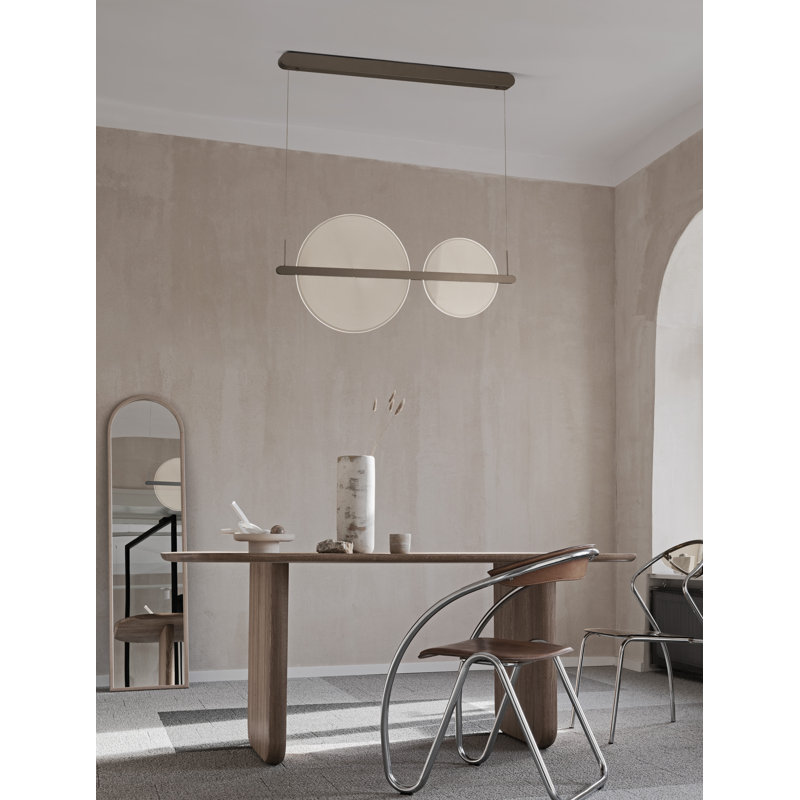 2 - Light Brown LED Unique/Statement Pendant