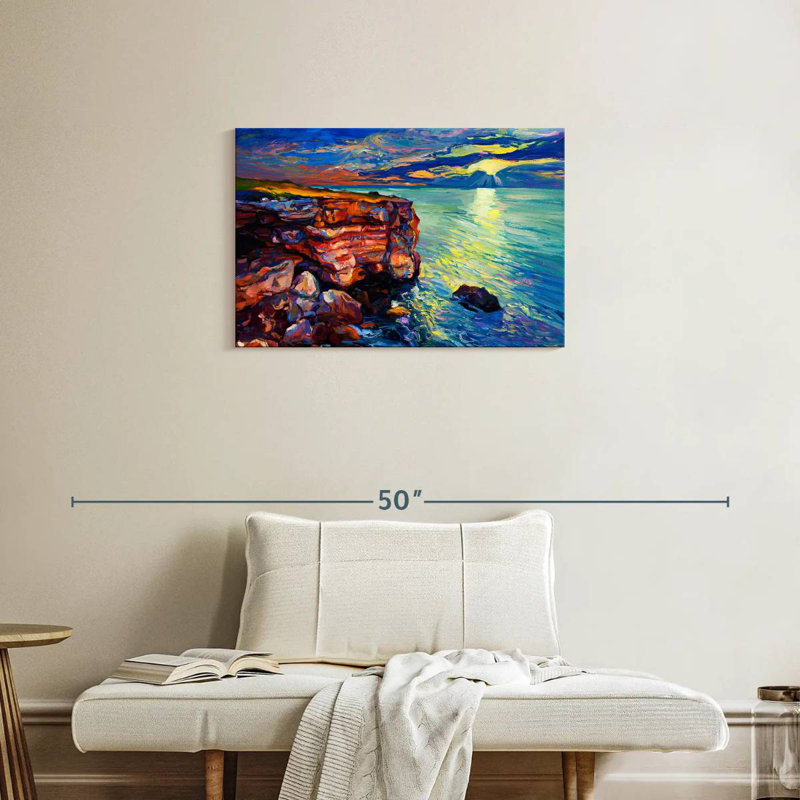 Gillard Shoreline Rock Cliffs, 20" H x 30" W