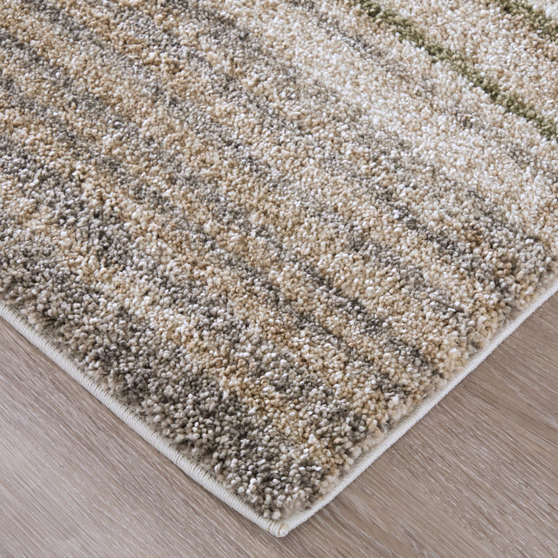 Richmond Modern Geometric Ivory Area Rug, Runner 2'6" x 7'3"