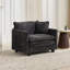 Fauteuil rembourré en tissu-2142304204
