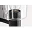 Meuble-lavabo 1 lumière Rosmunda - noir mat avec verre transparent