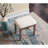 Wood Makeup Vanity With Stool, Rose Gold Gleam - 3 Drawers For Storage, Adjustable Oval Mirror, Smooth Tabletop Cosmetics, Comfortable Stool Table And Seat , Storage Compartments, Generous Beauty-958467034