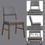 Chaise d'appoint rembourrée (ensemble de 2)-862008473