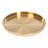Round Serving Tray in Gold (Set of 6)-1879032799