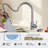 Stainless Steel Kitchen Faucet With A Nozzle, High Arc Pull-Down Design, Suitable For 2 Or 4 Holes.-113508232
