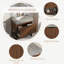 Meuble-lavabo simple 36 po avec lavabo, plateau de table en pierre frittée grise, armoires de salle de bain en bois brun-1716321998