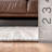Striped Hand-Knotted Beige Area Rug-1027592300