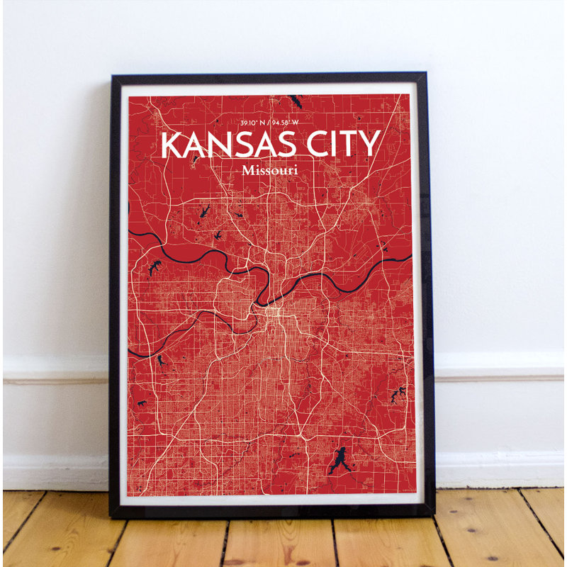 Kansas City 1 Piece Wall Art, 91.4cm H x 61cm W x 0.13cm D