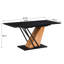 61.07 46.46  Inch Extendable Desk, Surface, Strong Metal Frame, Modern Style Table With Option, And Metal, For Various Spaces