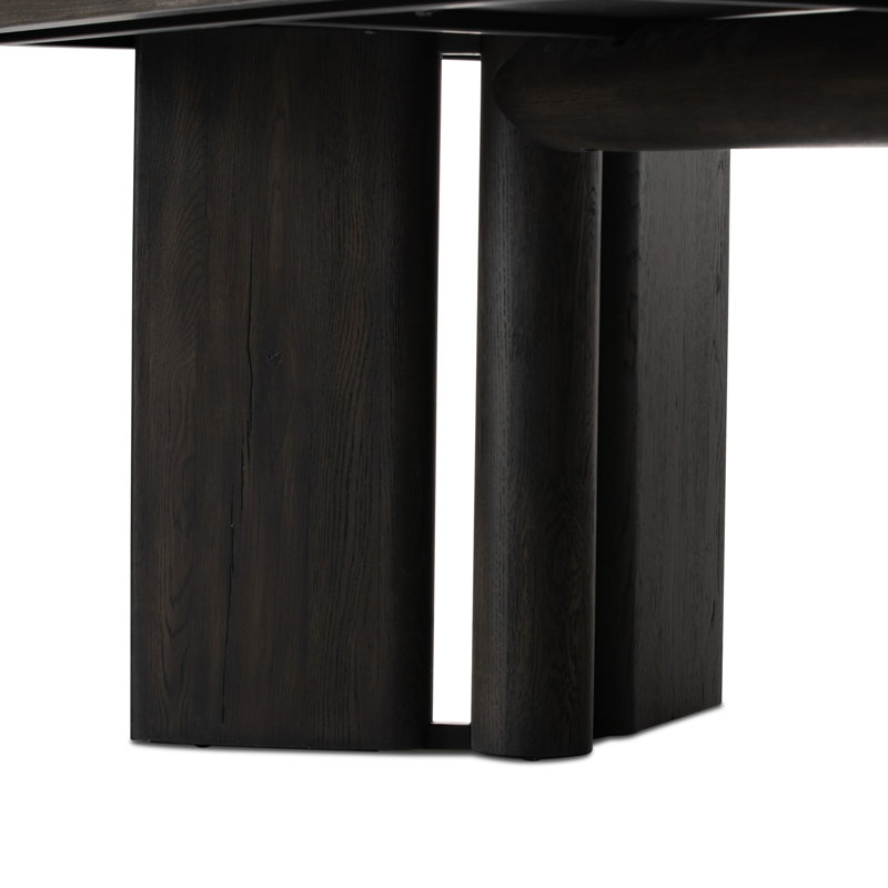 Huxley Dining Table 84"-Smoked Black, Smoked Black Veneer, 30" H x 84" D x 84" W