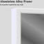 Miroir mural surdimensionné de 48 po x 32 po avec cadre en aluminium blanc, imperméable, facile à installer pour la chambre à coucher, la salle de bain, le salon et pouvant être installé de différentes façons-1224609986-1224609985