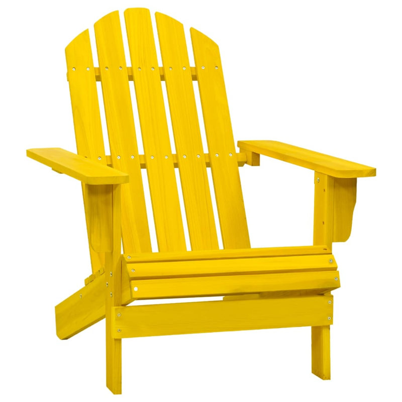 Tackett Outdoor Single Sun Lounger, Yellow