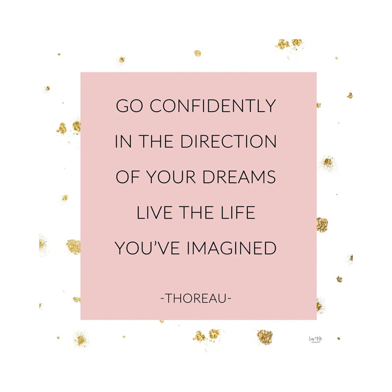 Live the Life You've Imagined 1 Piece Wrapped Canvas Wall Art, 30.48 cm H x 30.48 cm W