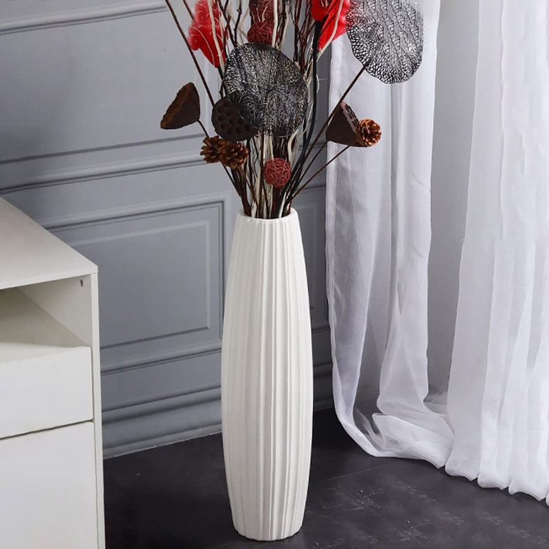 grand vase de sol en céramique, 28"