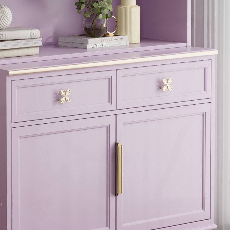 Vitrine moderne, simple et tendance, Mauve