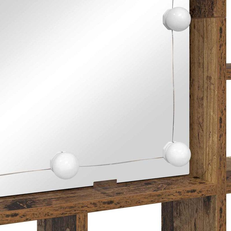  Mirror Cabinet 91 X 15 X 76.5 Cm Engineered Wood, Old Wood