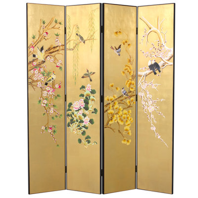 Seasons On Gold Room Divider