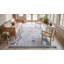 8x11 Ivory Hand-Knotted Wool Linear Maze Motif Tribal Modern Contemporary Carpet Rug